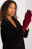 Elegant Insulated Women's Gloves with Geometric Pattern