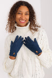 Elegant Insulated Women's Gloves with Decorative Pattern