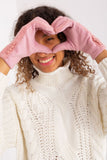 Elegant Geometric Pattern Women's Gloves with Decorative Buttons