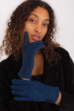 Elegant Fabric Gloves with Geometric Pattern and Buttons