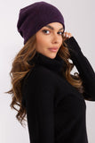 Warm Women's Cashmere Beanie Hat with Rhinestone Accent