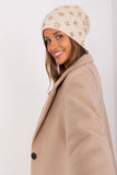 Warm Cashmere Women's Beanie with Rhinestone Details
