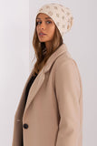 Warm Cashmere Women's Beanie with Rhinestone Details