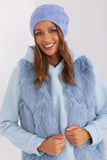 Warm Women's Cashmere Beanie Hat with Rhinestone Detail