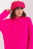 Rhinestone-Embellished Knitted Beret Hat
