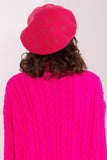 Rhinestone-Embellished Knitted Beret Hat