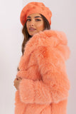 Rhinestone-Embellished Knitted Beret Hat