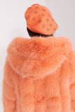 Rhinestone-Embellished Knitted Beret Hat