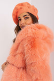 Rhinestone-Embellished Knitted Beret Hat