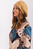 Rhinestone-Embellished Knitted Beret Hat