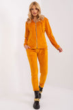 Cozy Velour Hoodie and Long Pants Set with Pockets