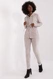 Cozy Velour Hoodie and Long Pants Set with Pockets