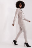 Cozy Velour Hoodie and Long Pants Set with Pockets