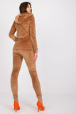 Cozy Velour Hoodie and Long Pants Set with Pockets