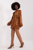 Cozy Insulated Hooded Winter Coat with Tie Belt