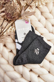 Cozy Heart & Teddy Bear Women's Cotton Ankle Socks