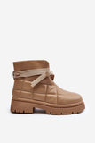 Eco Leather Ankle Boots with Fur Insulation for Cold Weather