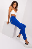 Sporty Casual Sweatpants with Tapered Legs and Pockets