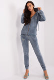 Cozy Velour Hoodie & Pants Set with Pockets