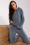 Cozy Velour Hoodie & Pants Set with Pockets