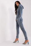 Cozy Velour Hoodie & Pants Set with Pockets