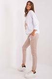 Teddy Bear Print Sweatshirt Set with Pants and Pockets