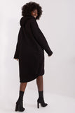 Stylish Extended Sweatshirt with Hood and Zipper Closure