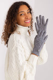 Elegant Insulated Women's Gloves with Decorative Pattern