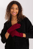 Elegant Insulated Women's Gloves with Geometric Pattern
