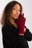 Elegant Insulated Women's Gloves with Geometric Pattern
