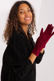 Elegant Insulated Women's Gloves with Geometric Pattern