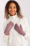 Elegant Two-Material Women's Gloves with Decorative Straps