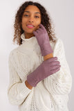 Elegant Two-Material Women's Gloves with Decorative Straps