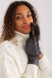 Elegant Women's Gloves with Decorative Straps and Embroidery