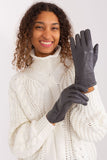 Elegant Women's Gloves with Decorative Straps and Embroidery