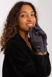 Elegant Insulated Women's Gloves with Bow Straps and Touchscreen