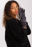 Elegant Insulated Women's Gloves with Bow Straps and Touchscreen