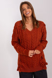 Elegant Women's Sweater with Plaid Texture and Ties