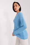 Textured V-Neck Sweater for Elegant Everyday Style