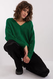 Elegant Textured V Neck Women's Sweater for Everyday Wear