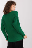 Elegant Textured V Neck Women's Sweater for Everyday Wear