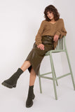 Elegant Textured V-Neck Women's Sweater for Everyday Wear