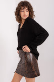Elegant Textured Women's V-Neck Long Sleeve Sweater