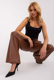 Eco-Friendly Insulated High-Waist Long Pants with Pockets