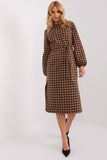 Elegant Long Sleeve Straight Cut Dress with Belt