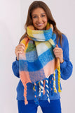 Colorful Plaid Scarf with Tassels for Fall and Winter