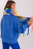 Colorful Plaid Scarf with Tassels for Fall and Winter