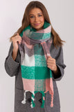 Colorful Plaid Scarf with Tassels for Fall and Winter