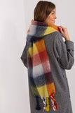 Colorful Plaid Scarf with Tassels for Fall and Winter