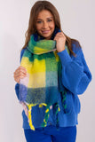 Colorful Long Plaid Scarf with Tassels for Fall & Winter
